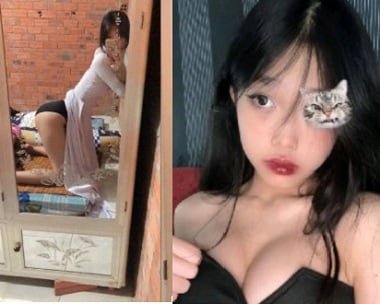 Nữ sinh thèm khát tình dục, thủ dâm chờ bạn học vào bẫm